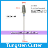 1040263HP-Cross Cut Standard Dental Laboratory Tungsten Carbide Cutter 2.35mm Shank